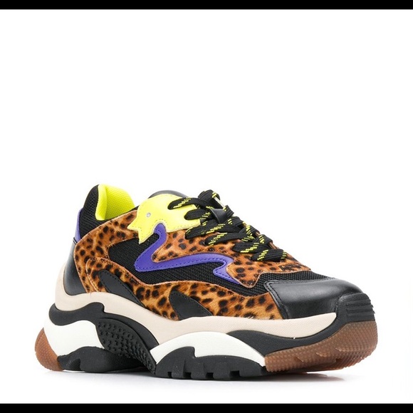 Ash. Chunky leopard sneaker - Picture 2 of 6